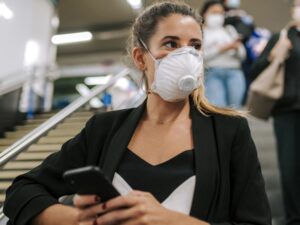 Woman in Mask