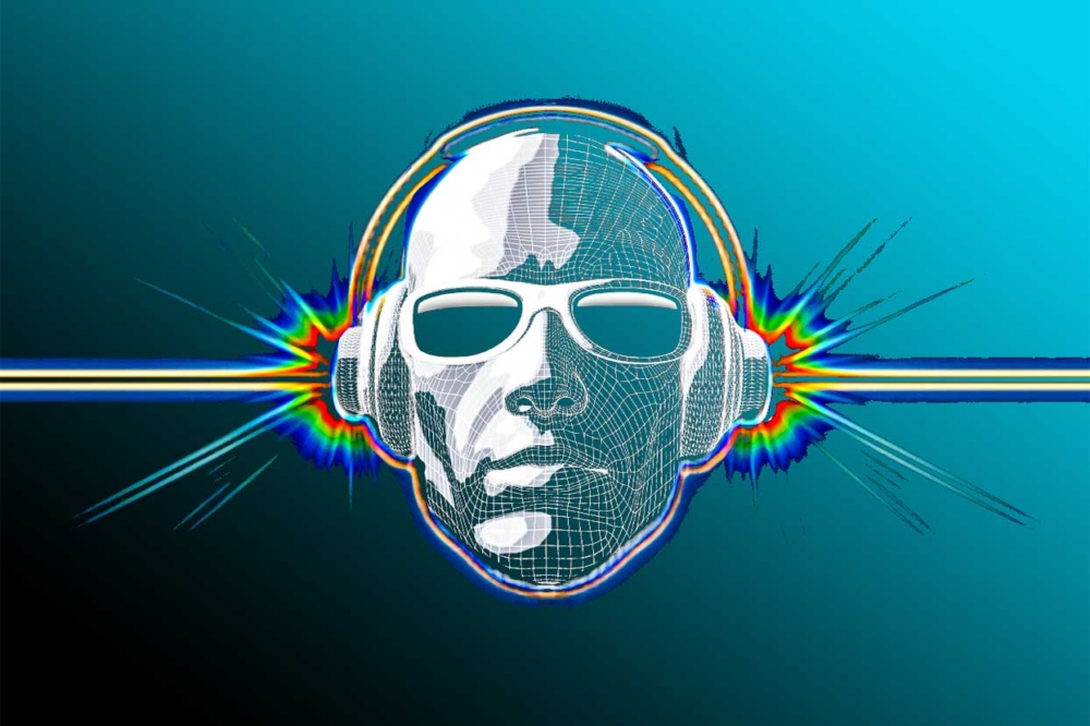 Techno music graphics